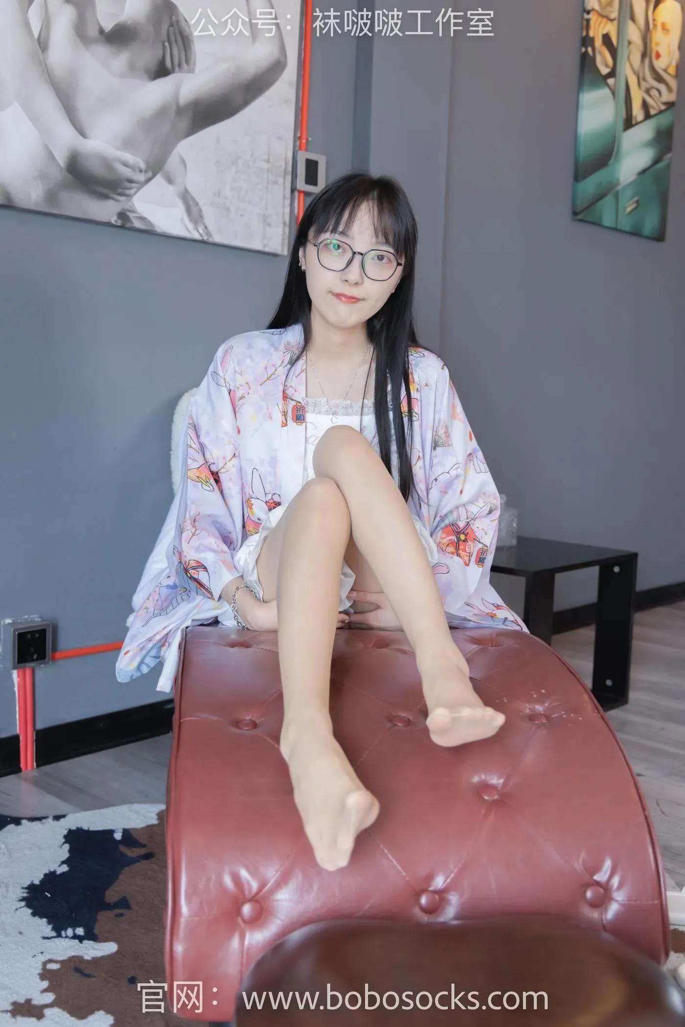 [BoBoSocks袜啵啵]NO.112 稚予-人字拖、肉丝 [140P]插图9